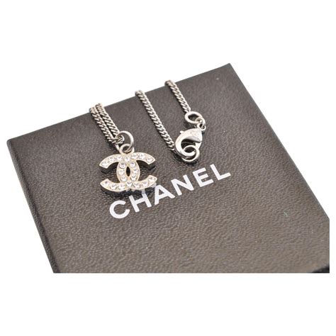 chanel kette cc silber|Halsketten .